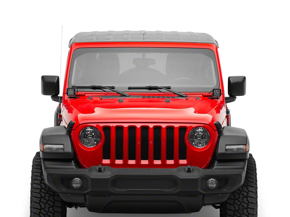 RedRock Windshield Hinge Light Mounts (18-25 Jeep Wrangler JL)