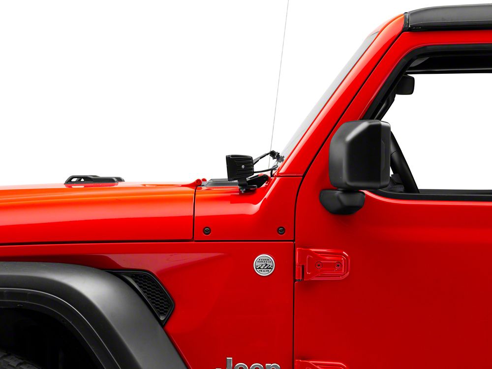 RedRock Windshield Hinge Light Mounts (18-25 Jeep Wrangler JL)