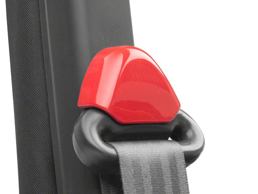 RedRock Seat Belt Trim; Red (97-06 Jeep Wrangler TJ)