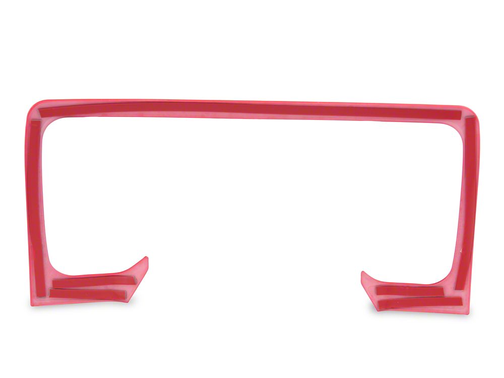 RedRock Gauge Cluster Trim; Red (97-06 Jeep Wrangler TJ)