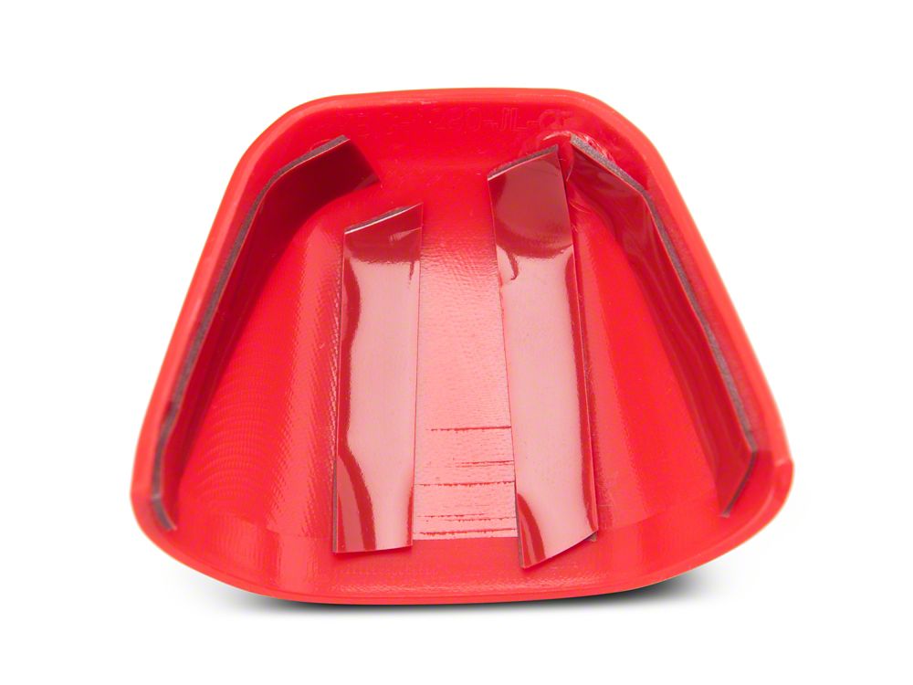 RedRock Door Handle Covers; Red (18-25 Jeep Wrangler JL 4-Door)