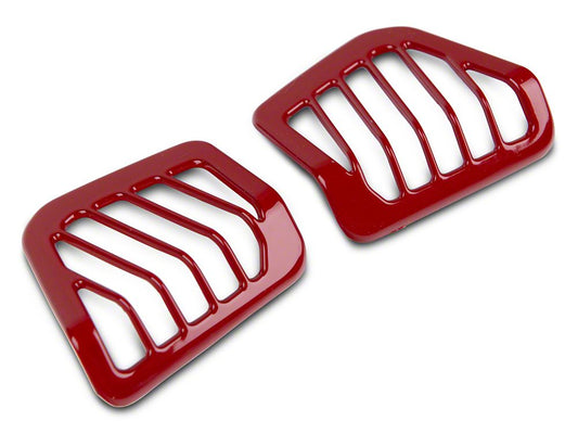 RedRock Air Vent Trim; Red (18-25 Jeep Wrangler JL)