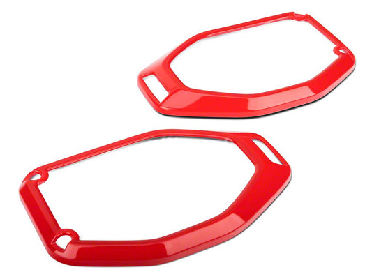 RedRock Roof Speaker Trim; Red (18-23 Jeep Wrangler JL)
