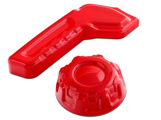 RedRock Seat Adjuster Trim; Red (18-25 Jeep Wrangler JL)