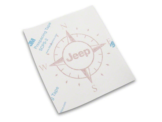 Jeep Licensed by RedRock Small Compass Decal with Jeep Logo; Red (07-18 Jeep Wrangler JK)