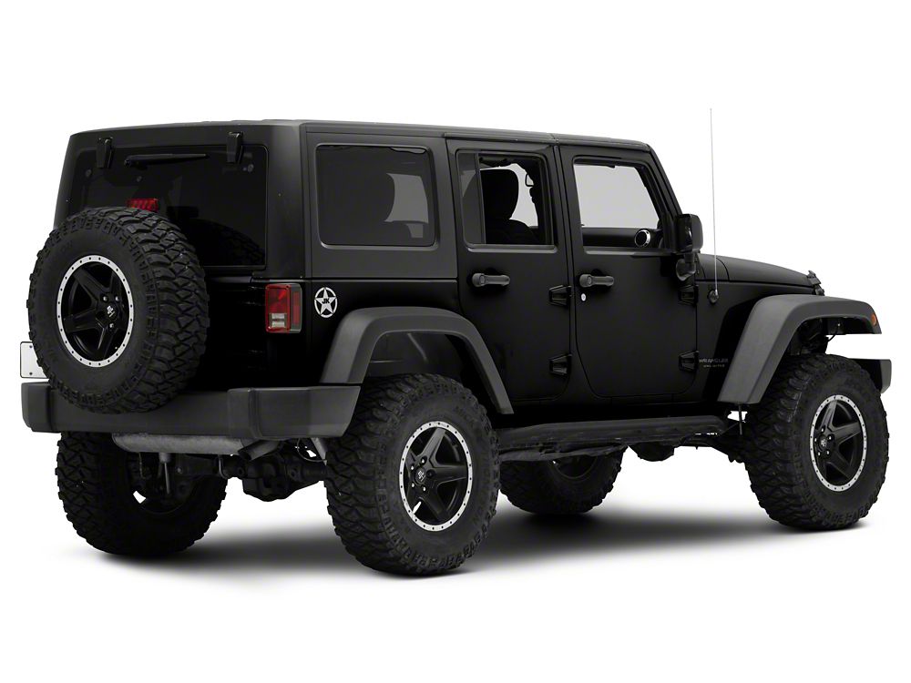 Jeep Licensed by RedRock JK Star Accent Decal; Silver (07-18 Jeep Wrangler JK)