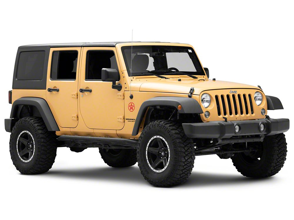 Jeep Licensed by RedRock Jeep Star Accent Decal; Red (07-18 Jeep Wrangler JK)