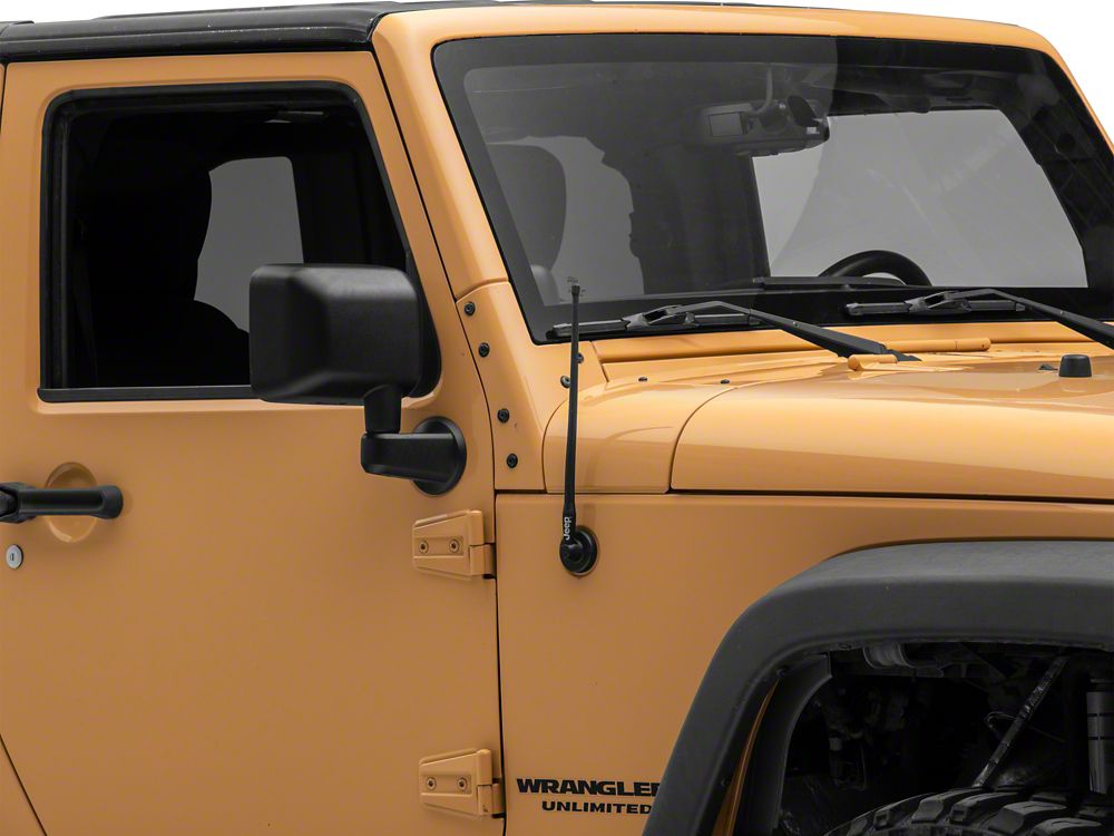 Jeep Licensed by RedRock 13-Inch Trail Antenna with Printed Jeep Logo (07-23 Jeep Wrangler JK & JL)