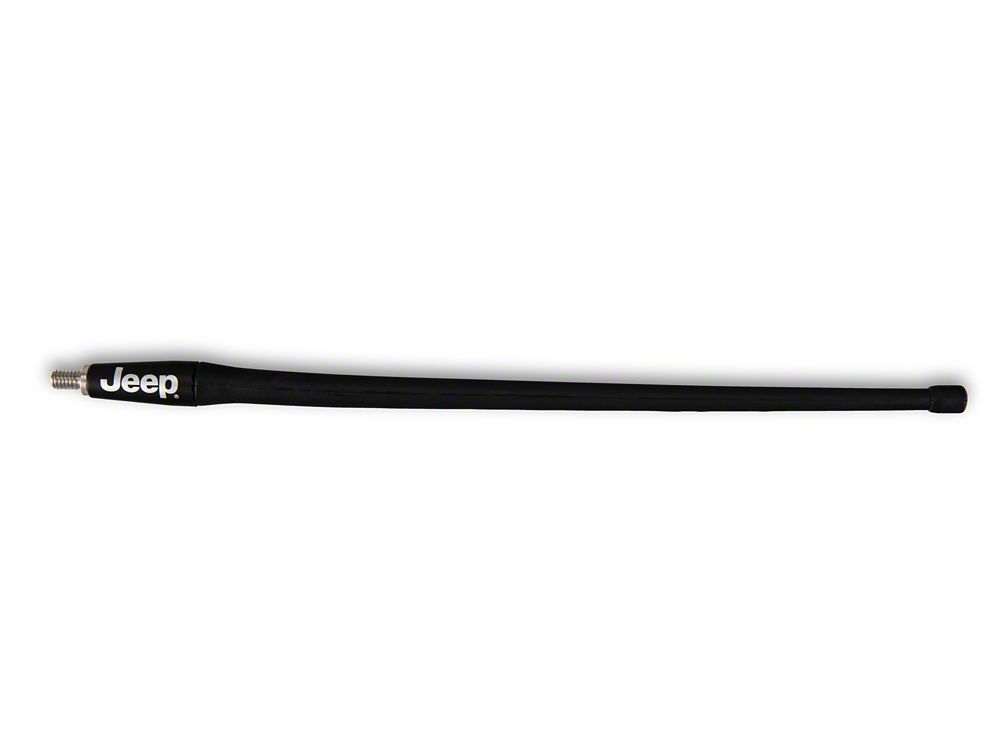 Jeep Licensed by RedRock 13-Inch Trail Antenna with Printed Jeep Logo (07-23 Jeep Wrangler JK & JL)
