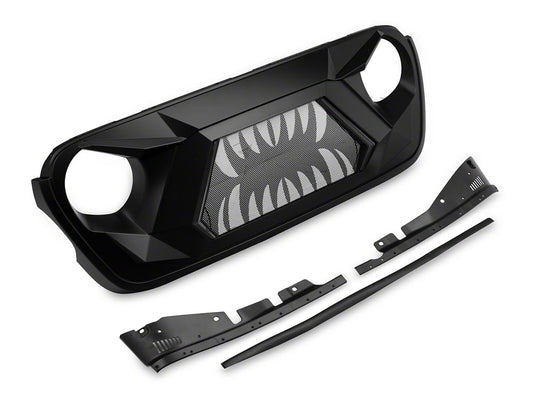 RedRock Open Wide Grille with LED DRL (18-25 Jeep Wrangler JL w/o TrailCam)