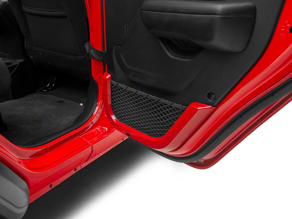 RedRock Door Storage Net Trim; Red (18-25 Jeep Wrangler JL)