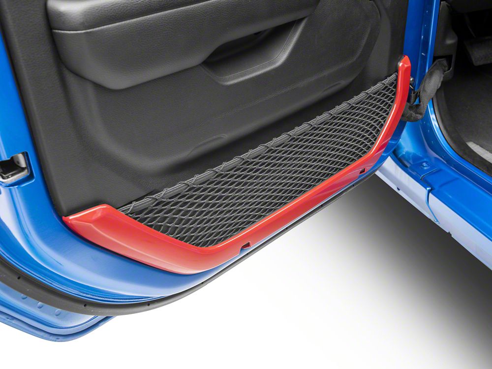 RedRock Inner Door Trim Set; Red (18-25 Jeep Wrangler JL)