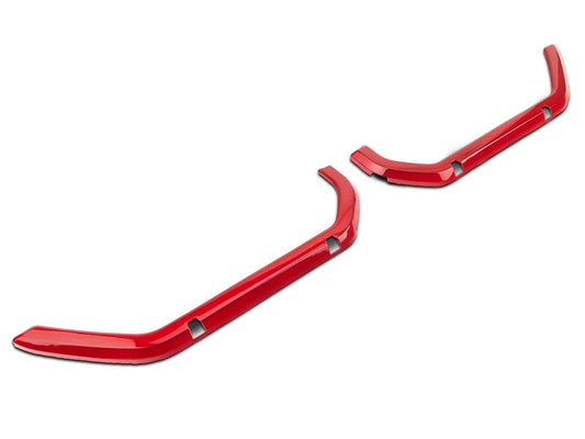 RedRock Inner Door Trim Set; Red (18-25 Jeep Wrangler JL)
