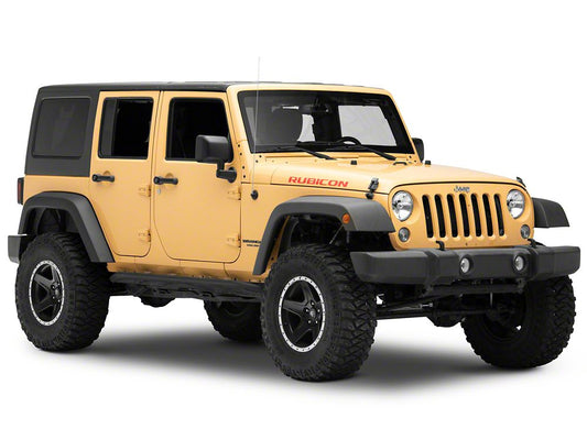 Jeep Licensed by RedRock Rubicon Hood Logo Decal; Red (07-18 Jeep Wrangler JK)