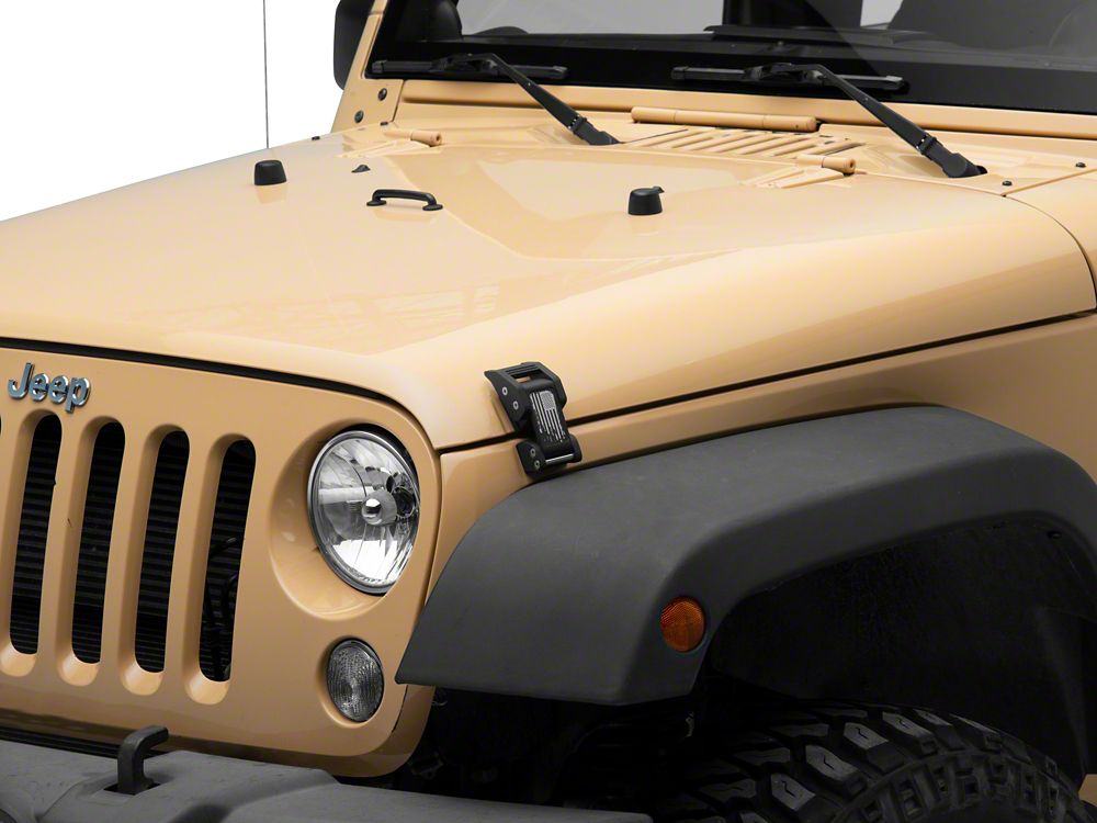 RedRock V2 Old Glory Billet Hood Catch Kit (07-18 Jeep Wrangler JK)