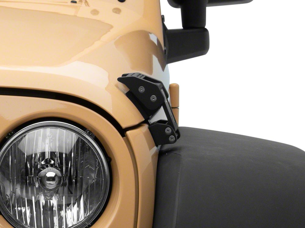 RedRock V2 Old Glory Billet Hood Catch Kit (07-18 Jeep Wrangler JK)