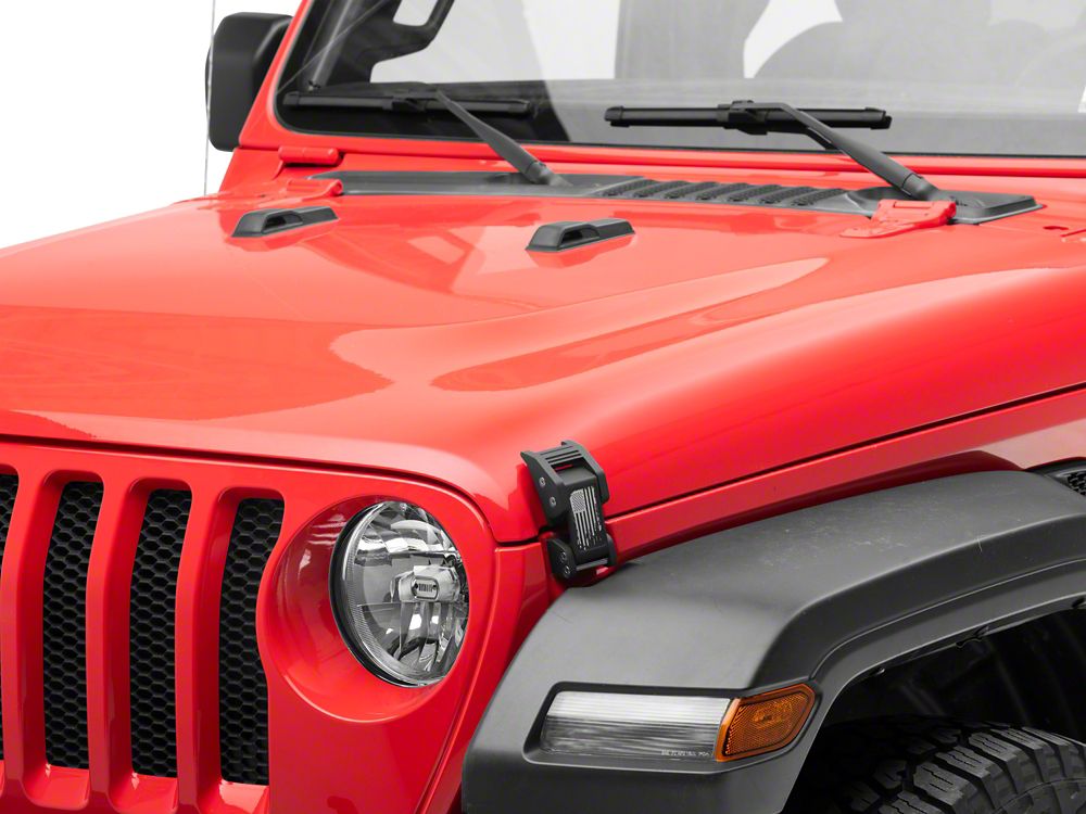 RedRock V2 Old Glory Billet Hood Catch Kit (18-25 Jeep Wrangler JL)