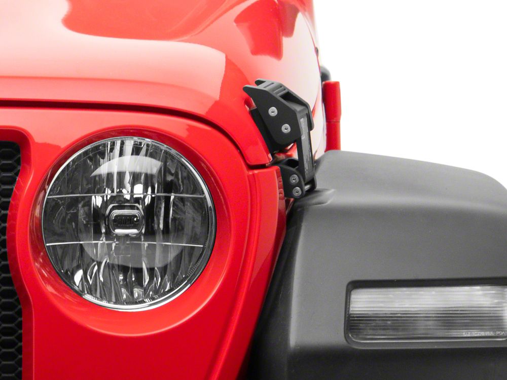 RedRock V2 Old Glory Billet Hood Catch Kit (18-25 Jeep Wrangler JL)