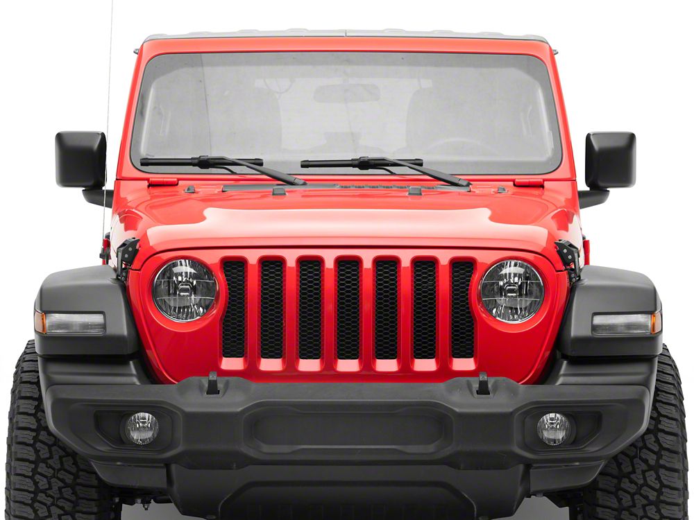 RedRock V2 Old Glory Billet Hood Catch Kit (18-25 Jeep Wrangler JL)