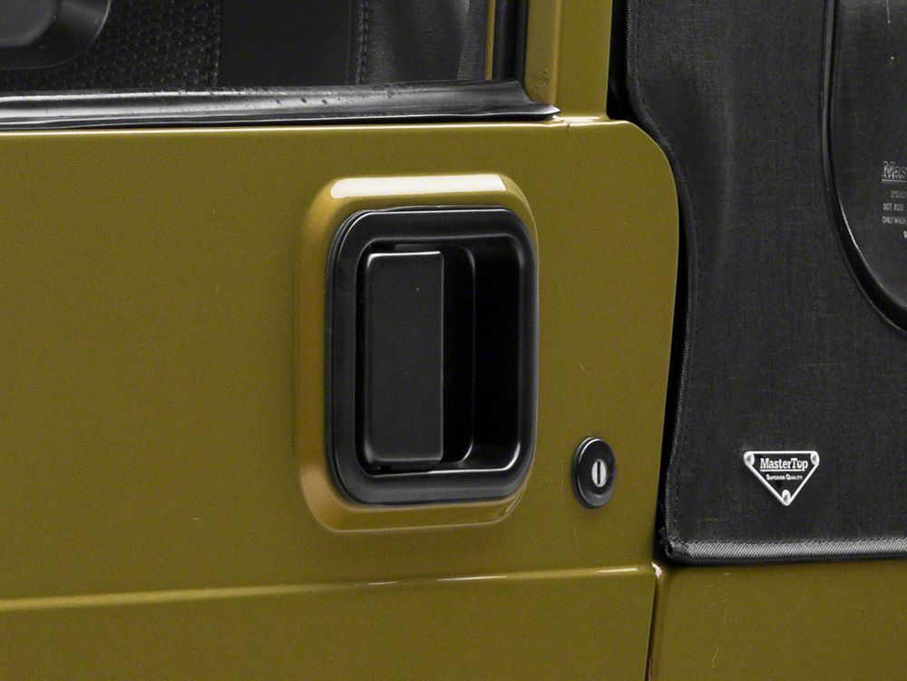 RedRock Paddle Door Handle; Driver Side; Black (76-06 Jeep CJ7, Wrangler YJ & TJ)