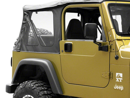 RedRock Paddle Door Handle; Passenger Side; Black (76-06 Jeep CJ7, Wrangler YJ & TJ)