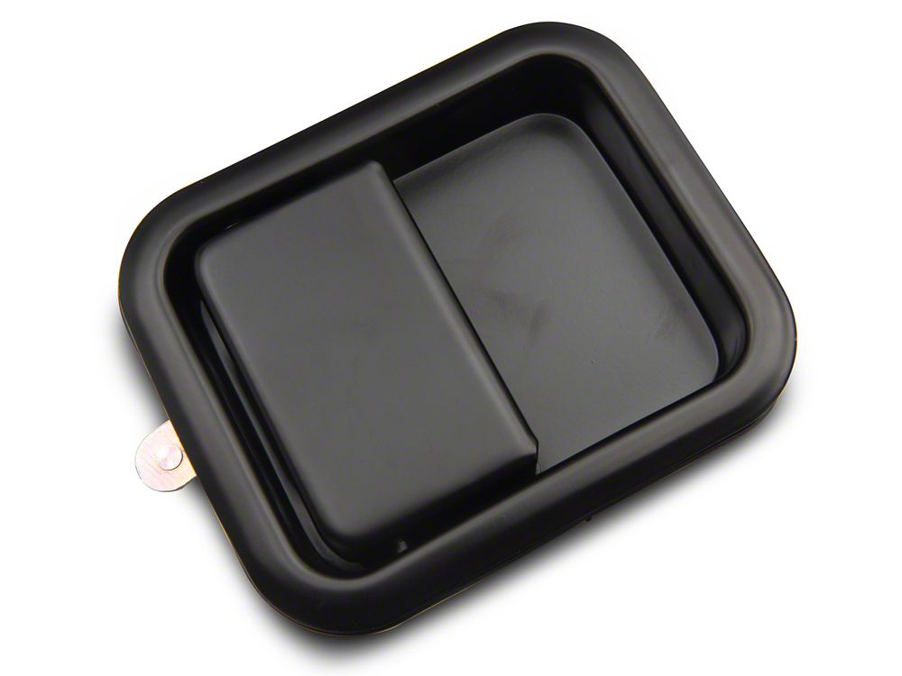 RedRock Paddle Door Handle; Passenger Side; Black (76-06 Jeep CJ7, Wrangler YJ & TJ)