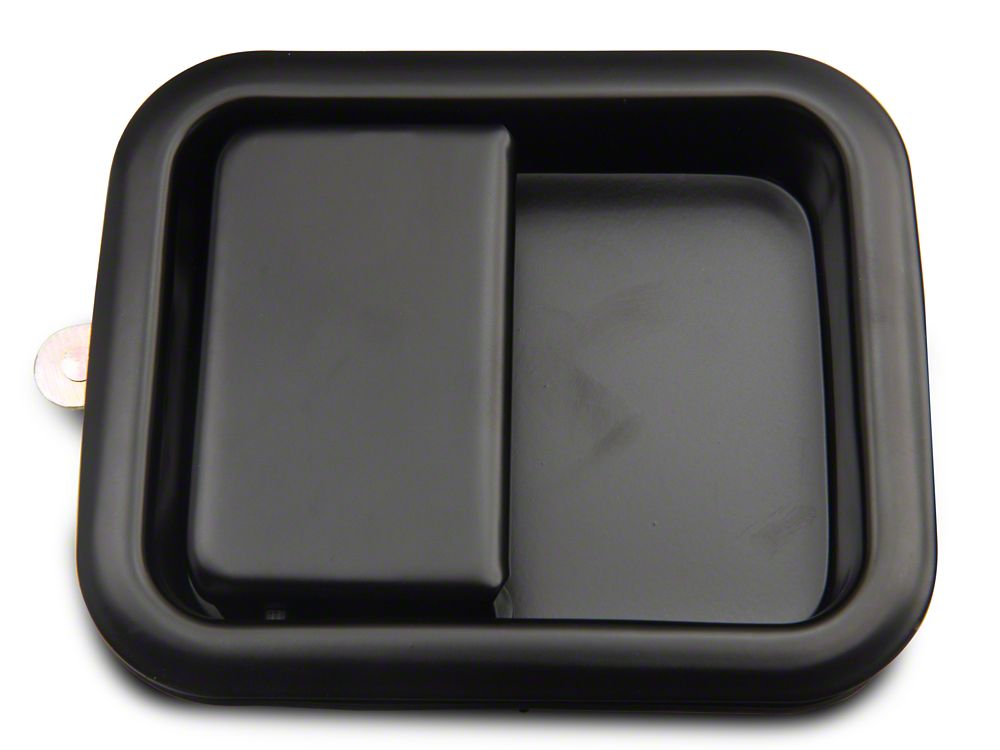 RedRock Paddle Door Handle; Passenger Side; Black (76-06 Jeep CJ7, Wrangler YJ & TJ)