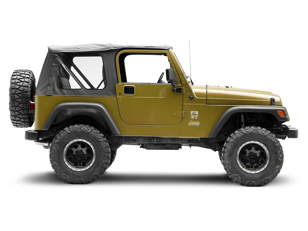 RedRock Paddle Door Handle; Passenger Side; Black (76-06 Jeep CJ7, Wrangler YJ & TJ)