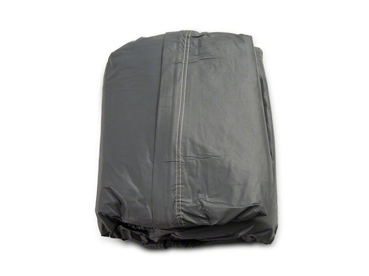 RedRock 4-Layer Breathable Full Car Cover; Gray (07-25 Jeep Wrangler JK & JL 2-Door)
