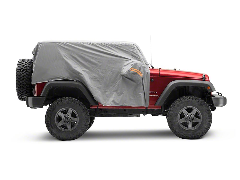 RedRock 4-Layer Breathable Cab Cover; Gray (07-18 Jeep Wrangler JK 2-Door)