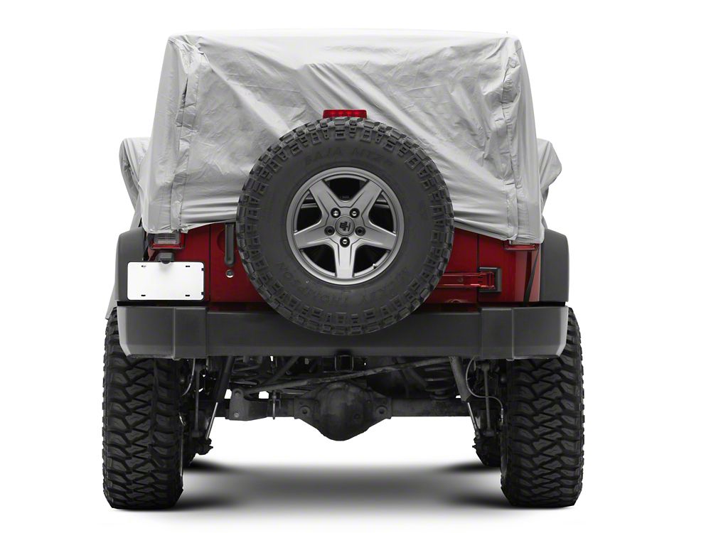 RedRock 4-Layer Breathable Cab Cover; Gray (07-18 Jeep Wrangler JK 2-Door)