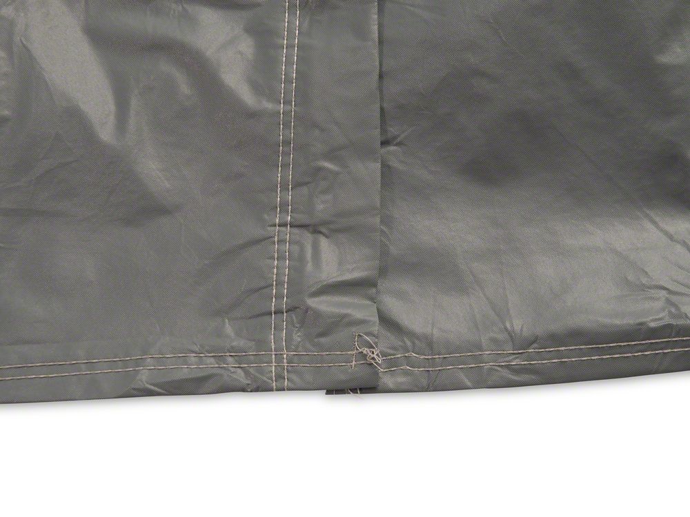 RedRock 4-Layer Breathable Full Car Cover; Gray (07-18 Jeep Wrangler JK 4-Door)