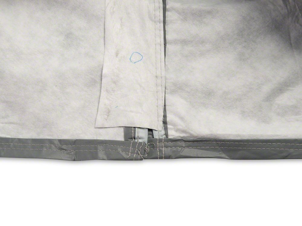 RedRock 4-Layer Breathable Full Car Cover; Gray (07-18 Jeep Wrangler JK 4-Door)