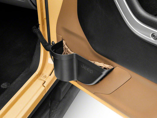 Jeep Licensed by RedRock Door Panel Storage Organizer Tray with Jeep Logo (11-18 Jeep Wrangler JK)