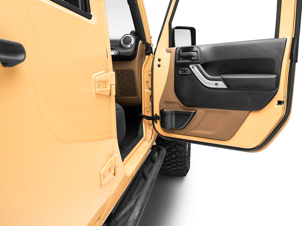 Jeep Licensed by RedRock Door Panel Storage Organizer Tray with Jeep Logo (11-18 Jeep Wrangler JK)