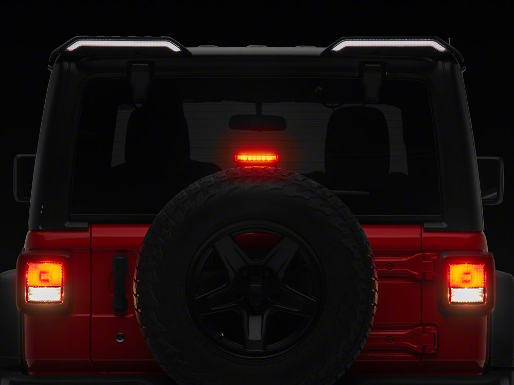 RedRock Roof Mounted Spoiler with LED Brake and Reverse Lighting (18-25 Jeep Wrangler JL)