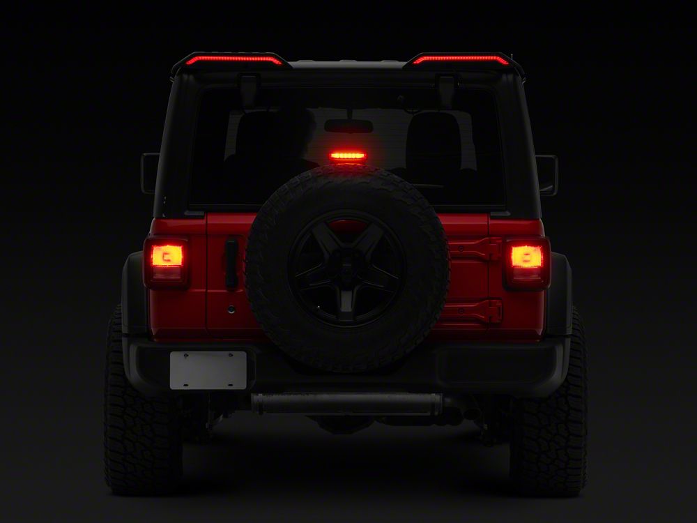 RedRock Roof Mounted Spoiler with LED Brake and Reverse Lighting (18-25 Jeep Wrangler JL)