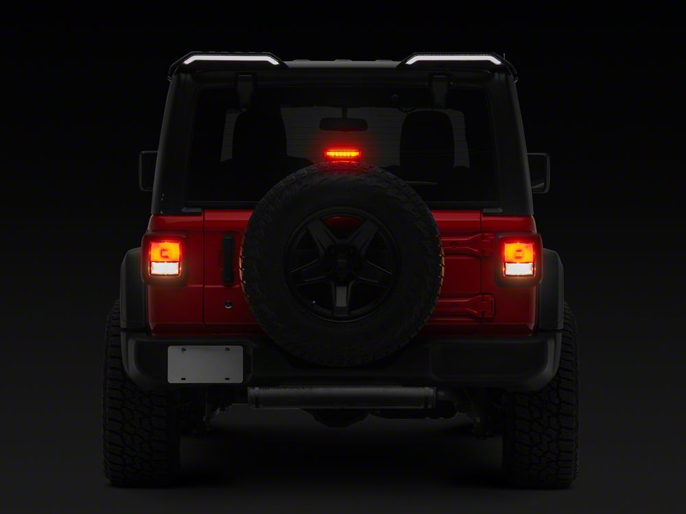 RedRock Roof Mounted Spoiler with LED Brake and Reverse Lighting (18-25 Jeep Wrangler JL)