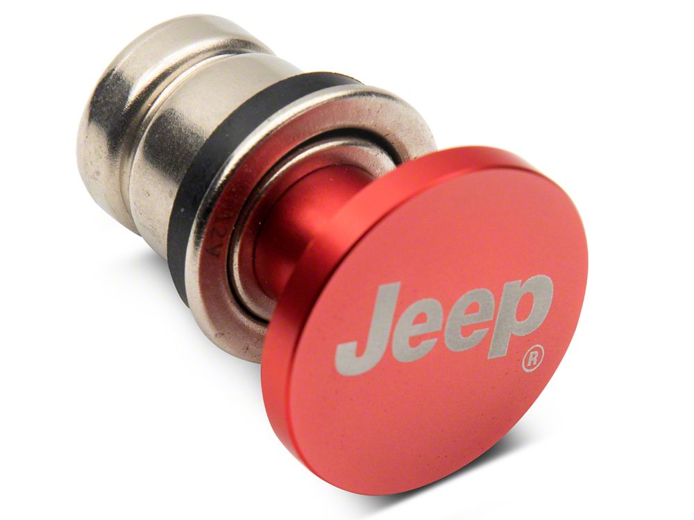 Jeep Licensed by RedRock Lighter Plug with Jeep Logo (87-25 Jeep Wrangler YJ, TJ, JK & JL)