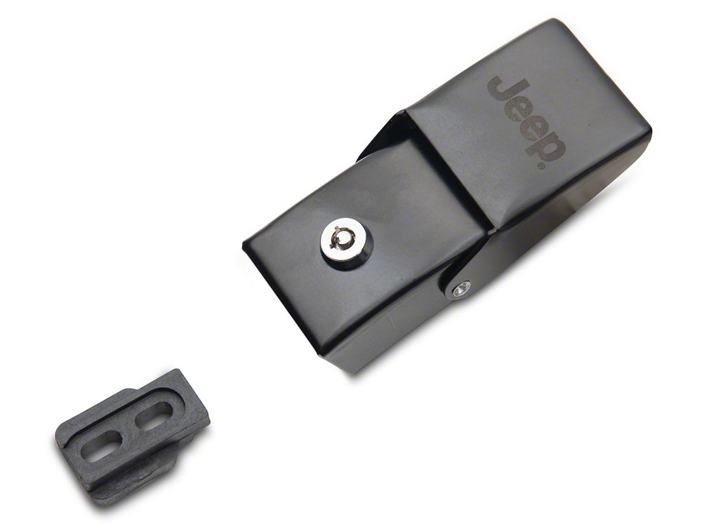 Jeep Licensed by RedRock Hood Lock Kit with Jeep Logo (07-18 Jeep Wrangler JK)