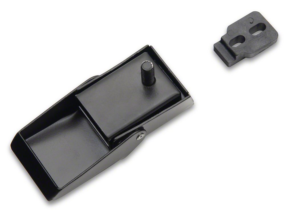 Jeep Licensed by RedRock Hood Lock Kit with Jeep Logo (07-18 Jeep Wrangler JK)