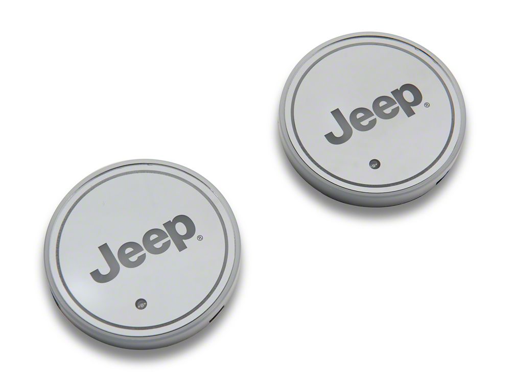 Jeep Licensed by RedRock Color Changing LED Cup Holder with Jeep Logo (07-25 Jeep Wrangler JK & JL)