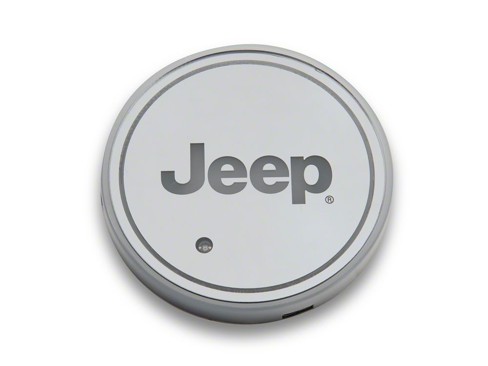 Jeep Licensed by RedRock Color Changing LED Cup Holder with Jeep Logo (07-25 Jeep Wrangler JK & JL)