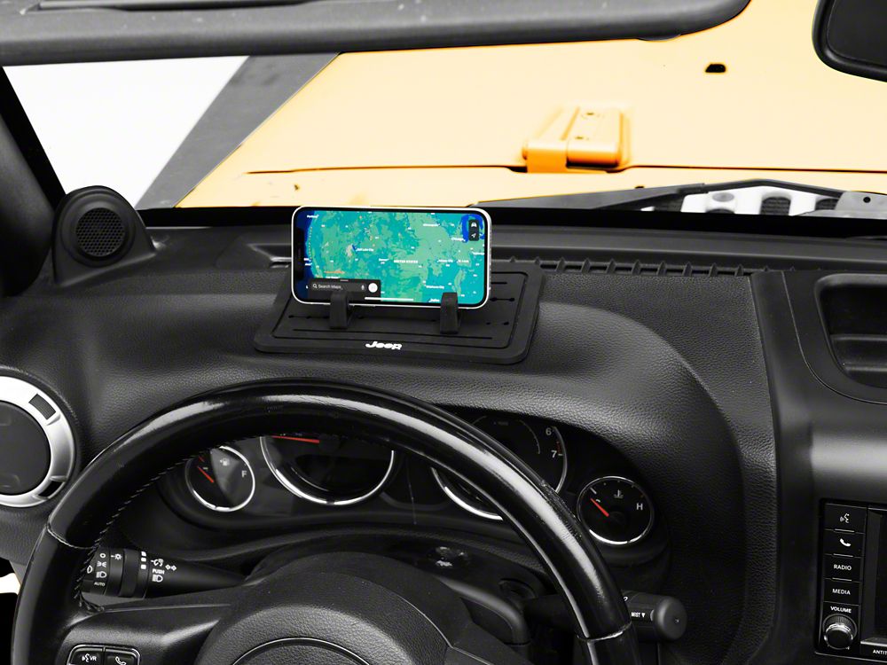 Jeep Licensed by RedRock Anti-Slip Dashboard Phone Holder (07-18 Jeep Wrangler JK)