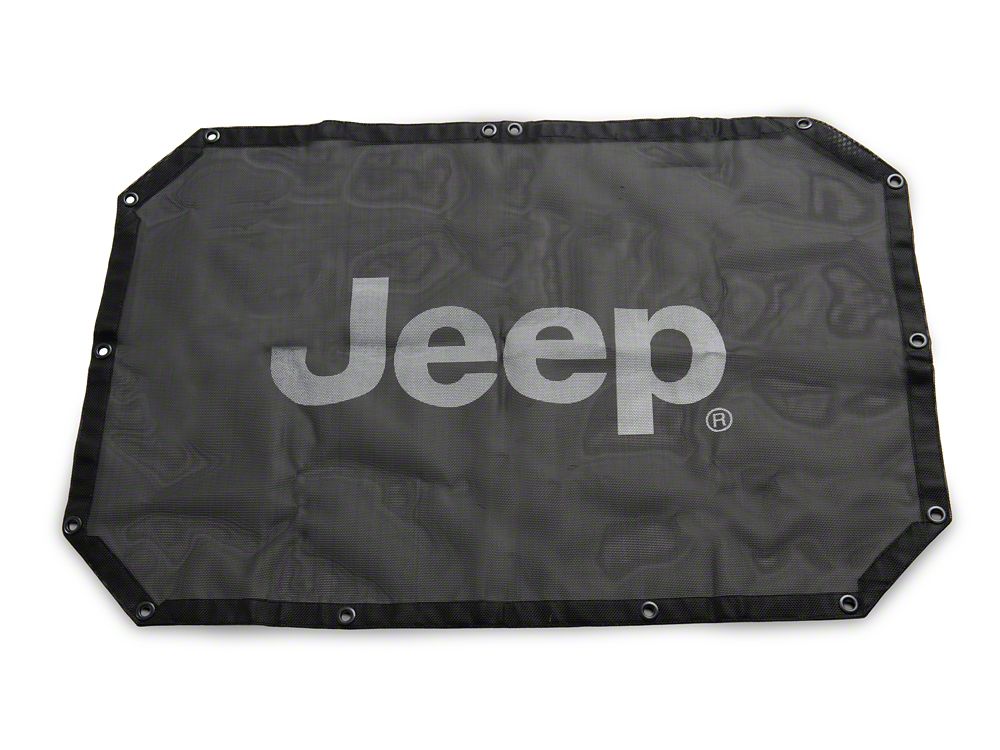 Jeep Licensed by RedRock Mesh Sun Shade with Jeep Logo (07-18 Jeep Wrangler JK)
