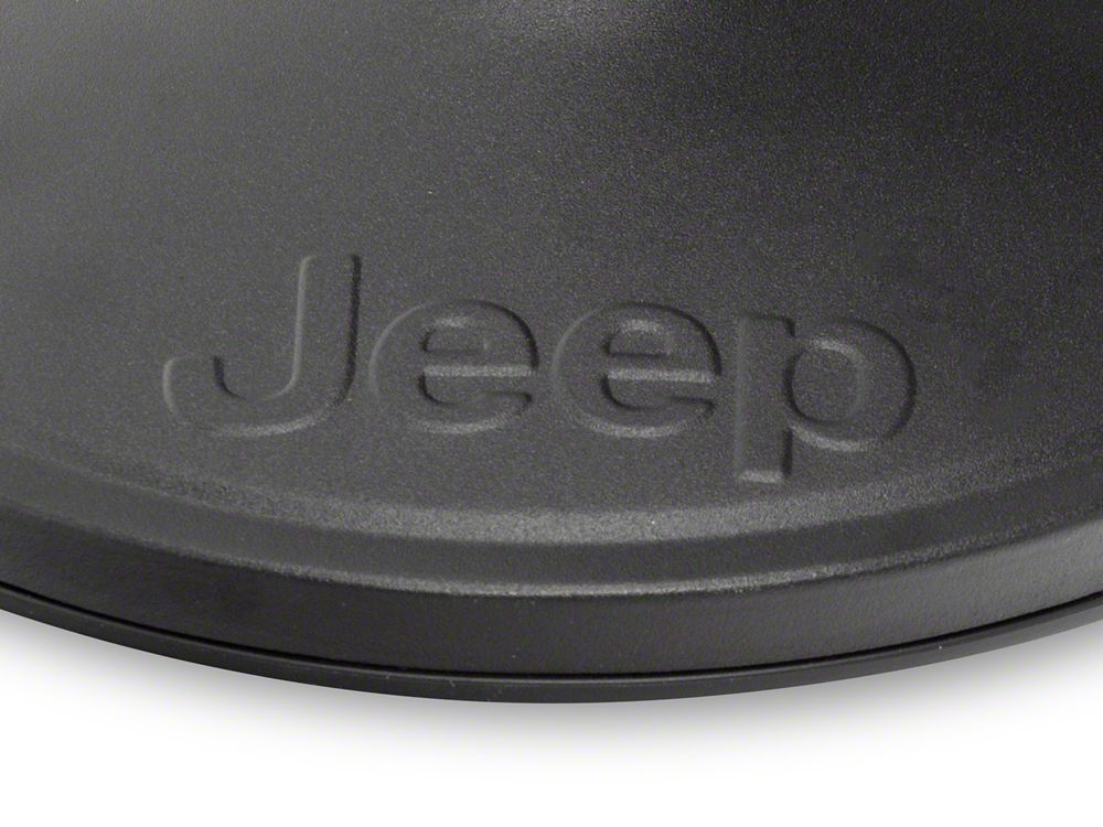 Jeep Licensed by RedRock Round Adventure Mirrors with Molded Jeep Logo (87-25 Jeep Wrangler YJ, TJ, JK & JL)