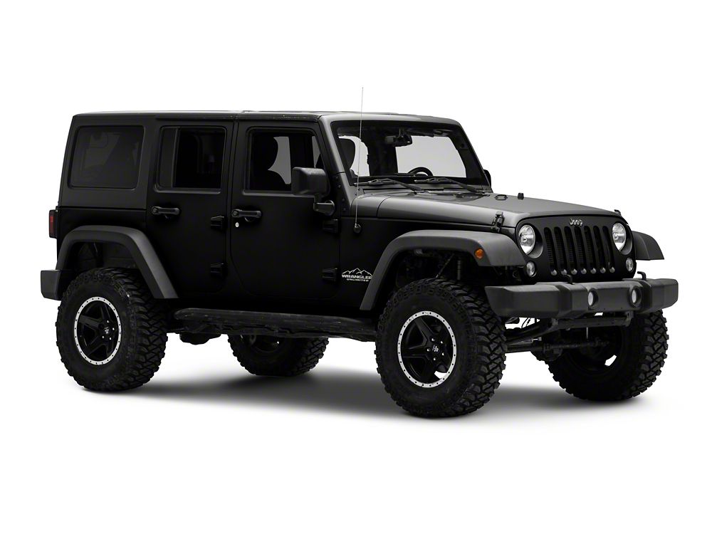 Jeep Licensed by RedRock Mountain Wrangler Unlimited Decal; Silver (87-18 Jeep Wrangler YJ, TJ & JK)