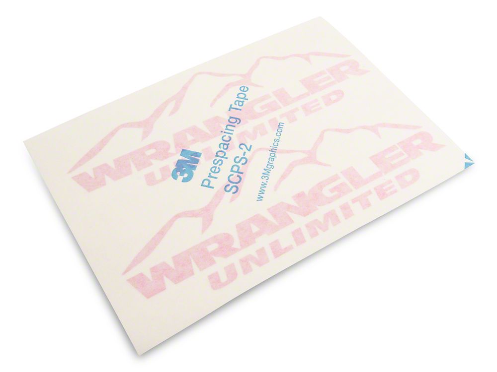Jeep Licensed by RedRock Mountain Wrangler Unlimited Decal; Pink (87-18 Jeep Wrangler YJ, TJ & JK)