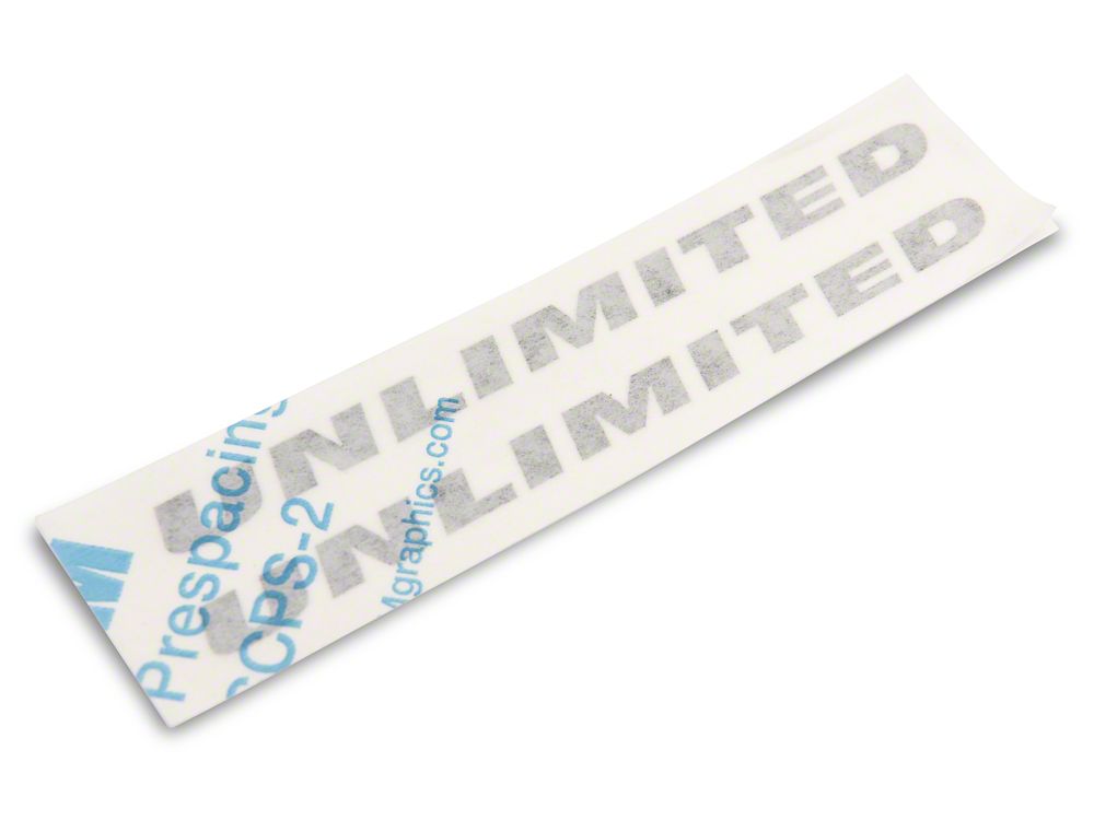 Jeep Licensed by RedRock Unlimited Side Decal; Matte Black (87-18 Jeep Wrangler YJ, TJ & JK)