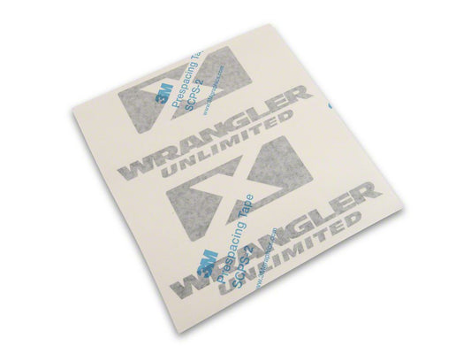 Jeep Licensed by RedRock X Logo with Wrangler Unlimited Decal; Gloss Black (87-18 Jeep Wrangler YJ, TJ & JK)